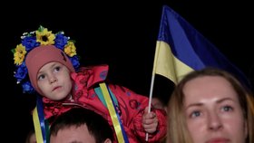 Válka na Ukrajině: Oslavy dobytí Chersonu v Kyjevě (11.11.2022)