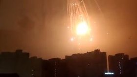 Exploze nad Kyjevem (25.2.2022)