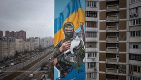 Nástěnné malby v Kyjevě.