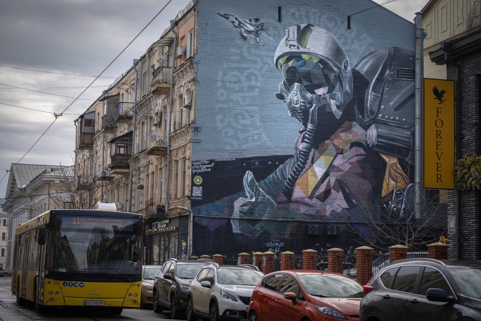 Nástěnné malby v Kyjevě. 