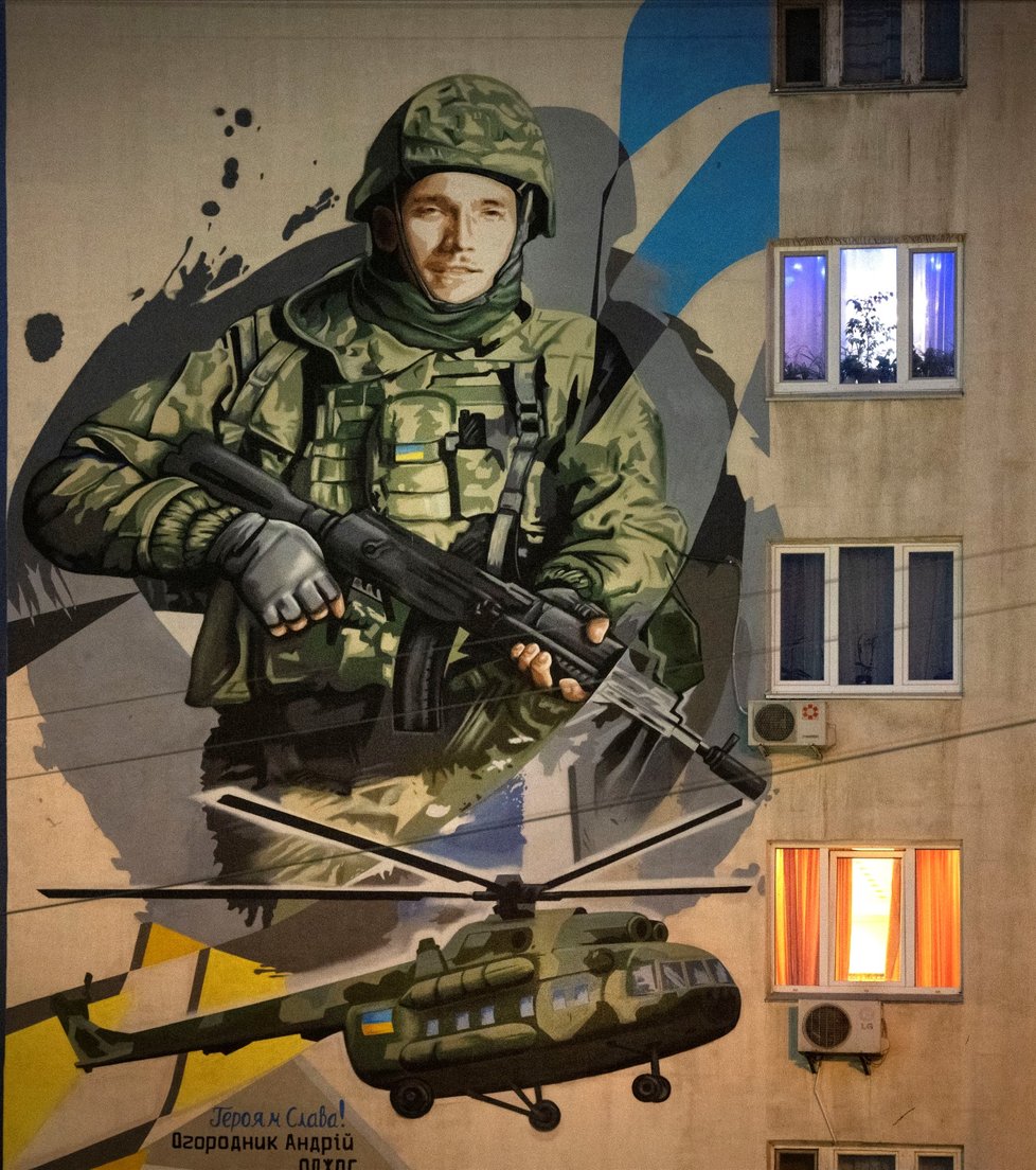 Nástěnné malby v Kyjevě. 