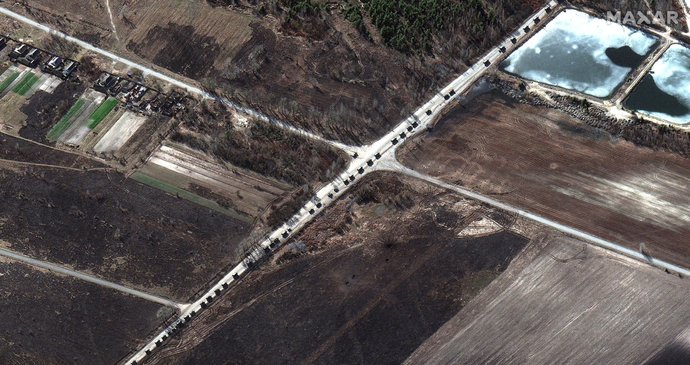 War in Ukraine: 60-kilometer convoy bound for Kiev (1.3.2022)