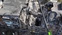 Následky ruského útoku na město Mykolajiv na Ukrajině (13. 10. 2022)