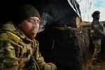 Ukrajinští vojáci na frontě, Záporožská oblast, 3. 11. 2022
