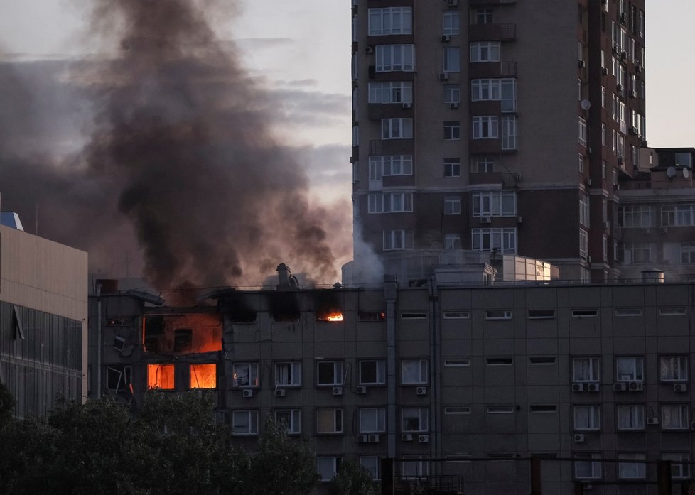 Ruské útoky na Kyjev (17. 10. 2022)