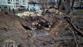 Následky ruského útoku na Kyjev (21.3.2024)