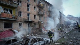 Následky bombardování Kyjeva (23. 11. 2022)