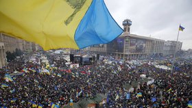 Do ukrajinských ulic opět vyrazili lidé, hecovaní opozičními politiky