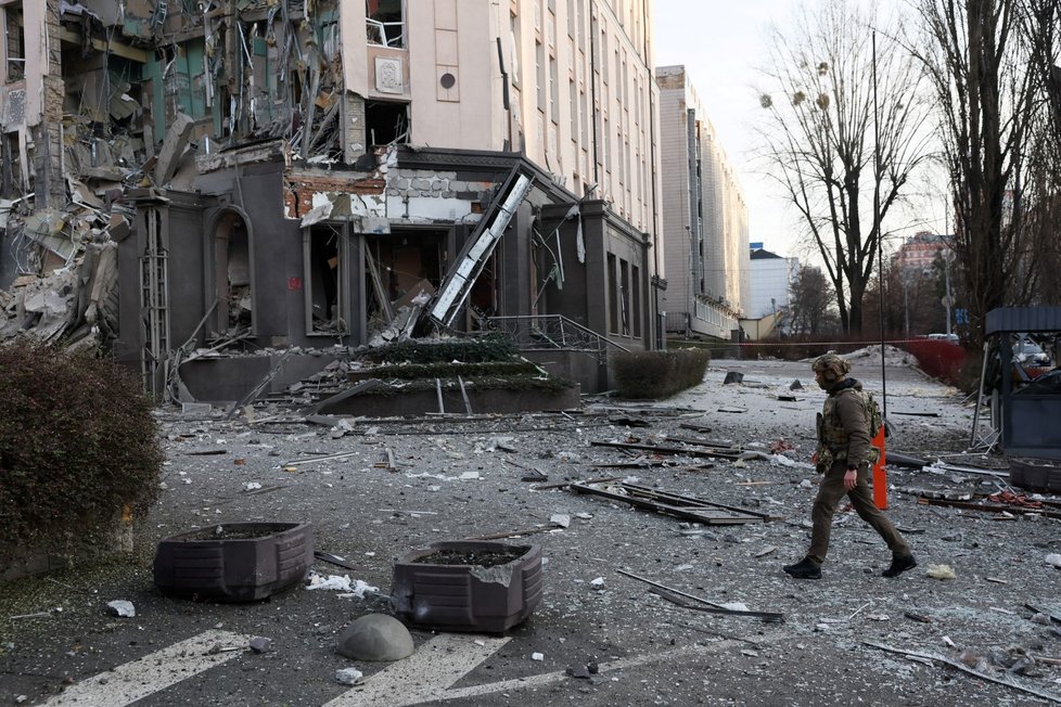 Kyjevem se rozezněly výbuchy (31.12.2022)