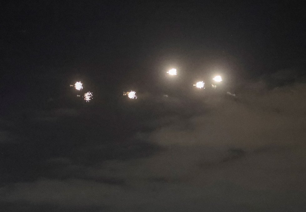 Noční dronový útok na Kyjev (25.11.2023)