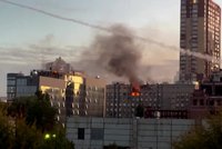 Video zachytilo útok kamikadze dronů na Kyjev. Zabily i ženu v šestém měsíci těhotenství
