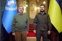 Šéf OSN jednal se Zelenskym během leteckého poplachu: Rada bezpečnosti selhala, připustil