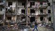 Následky bojů v Kyjevě