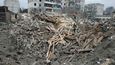 Budovy na Ukrajině poškozené ruským bombardováním