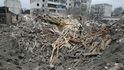 Budovy na Ukrajině poničené válkou