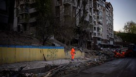 Válka na Ukrajině: Kyjev po nočním ostřelování (29.4.2022)