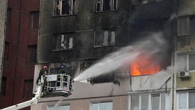 Kyjev po rozsáhlém vzdušném útoku (7. 2. 2024)