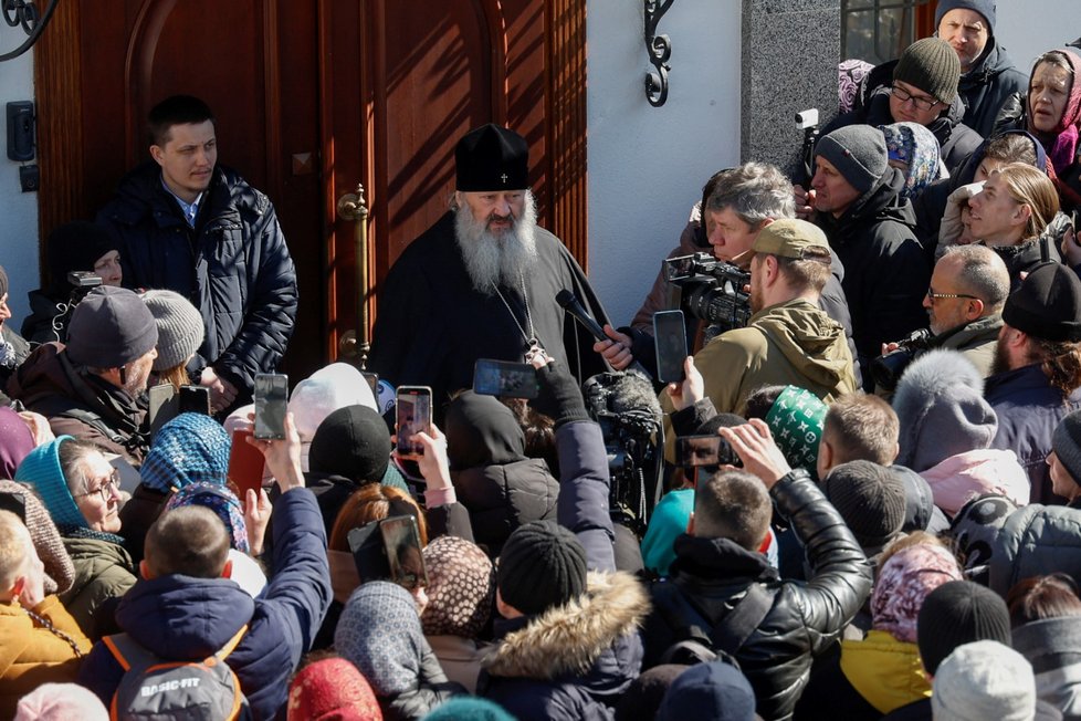 Mniši kláštera Kyjevskopečerská lávra odmítají opustit prostory (30.3.2023)