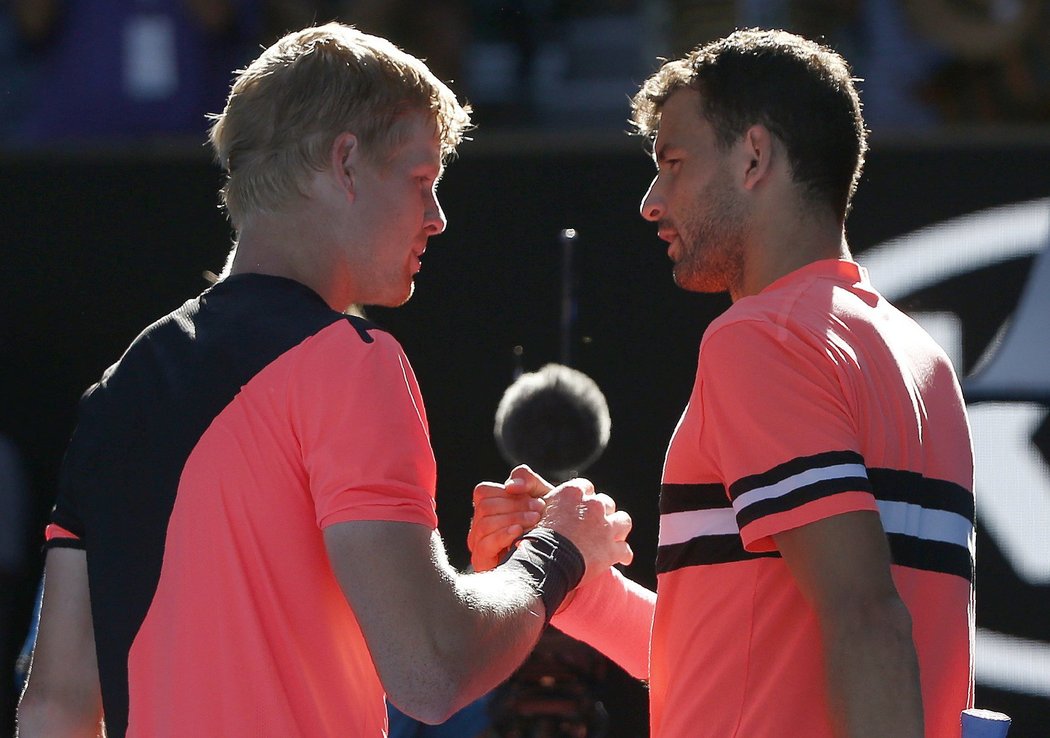 Kyle Edmund třetího nasazeného Bulhara Grigora Dimitrova porazil 6:4, 3:6, 6:3 a 6:4.