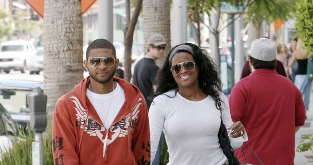 Usher s bývalou manželkou Tamakou