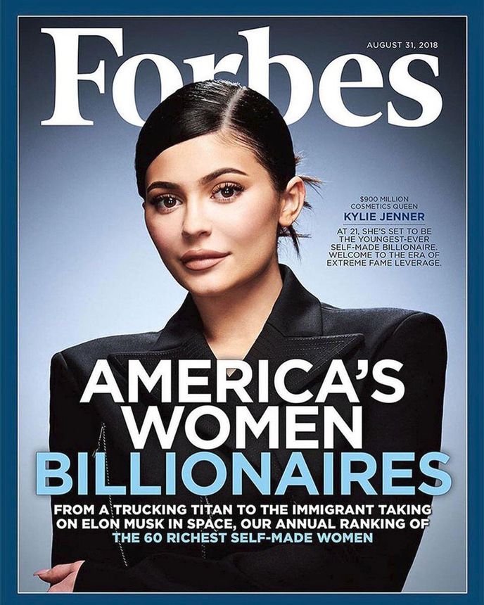 Kylie Jenner na obálce časopisu Forbes