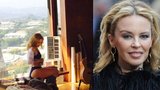 Pohled pro bohy: Zpěvačka Kylie Minogue provokuje polonahá v okně!