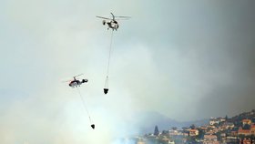 Hašení požárů na Kypru (7. 8. 2023)