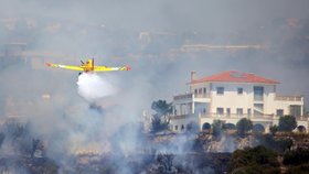 Hašení požárů na Kypru (7.8.2023)