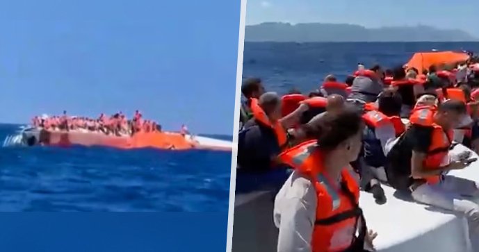 Dvě desítky lidí jsou patrně uvězněny v troskách trajektu potopeného u Kypru.