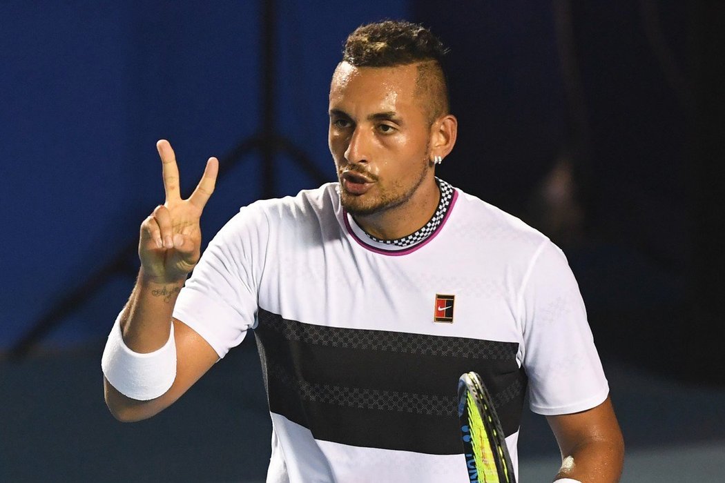 Australský tenista Nick Kyrgios umí fanoušky rozproudit