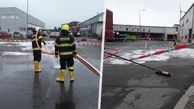 V průmyslovém areálu v Olomouci uniklo do kanalizace 150 litrů kyseliny dusičné.
