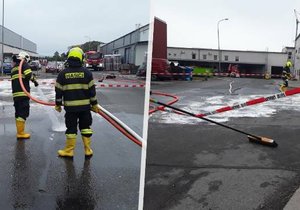 V průmyslovém areálu v Olomouci uniklo do kanalizace 150 litrů kyseliny dusičné.