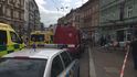 Útok žíravinou v centru Plzně