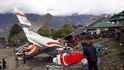 Tragická nehoda letounu L-410 na letišti v Lukle (duben 2019).