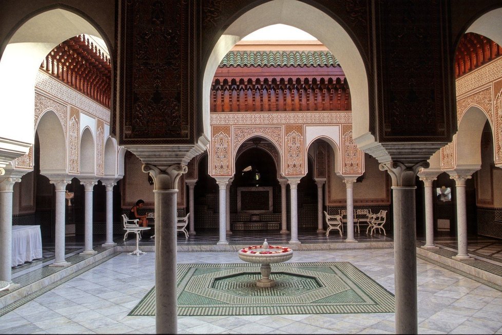 Luxusní hotel La Mamounia v marockém Marrákeši