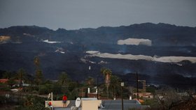 Vulkán na ostrově La Palma pokračuje v chrlení lávy (21.10.2021)