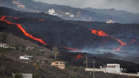 Vulkán na ostrově La Palma pokračuje v chrlení lávy (21.10.2021)