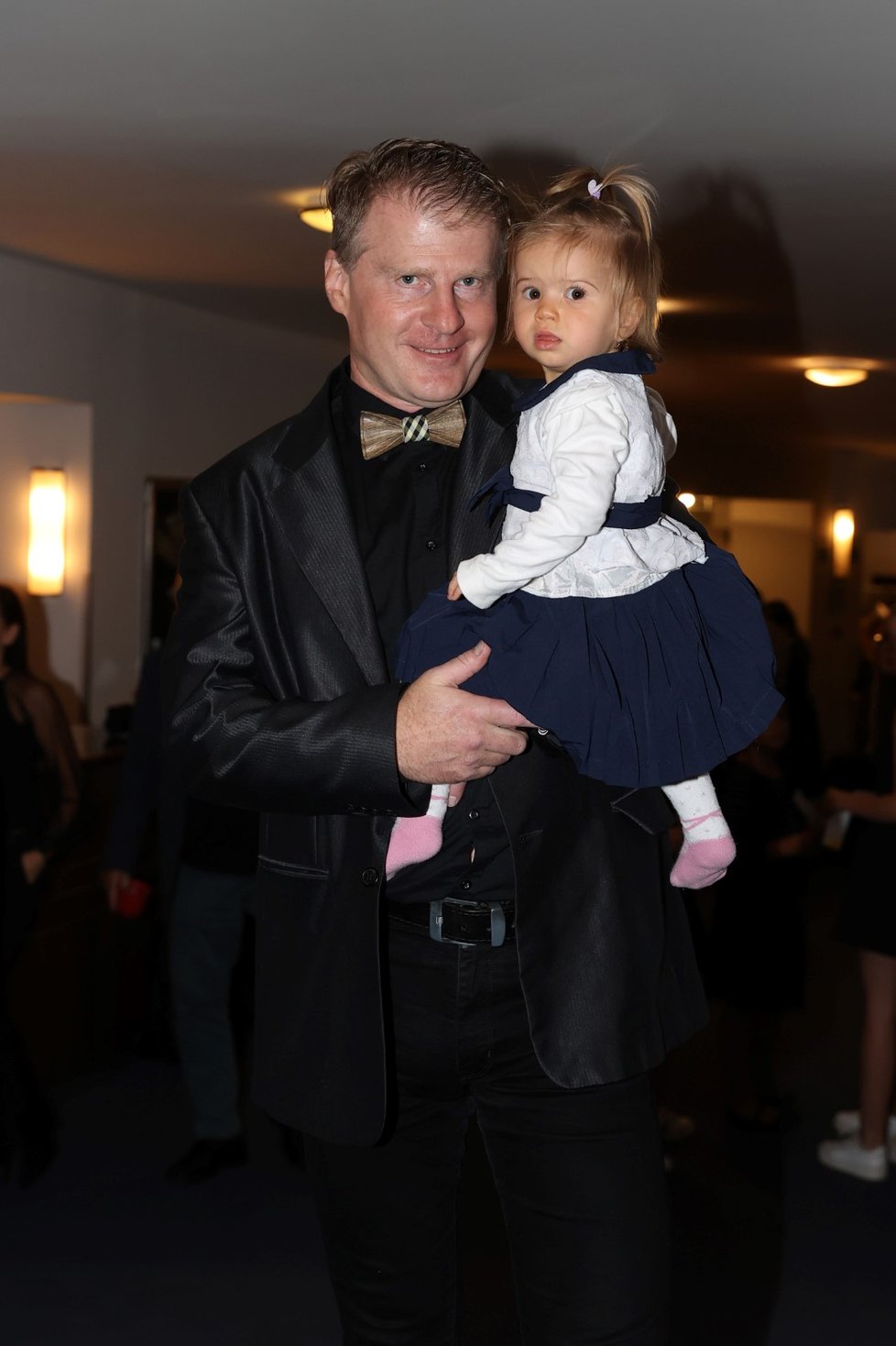 Petr Batěk se svou dcerkou.