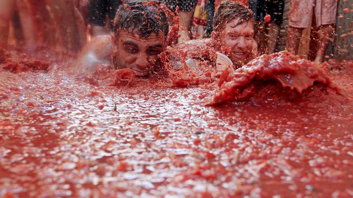La Tomatina: rajčatová bitva po španělsku