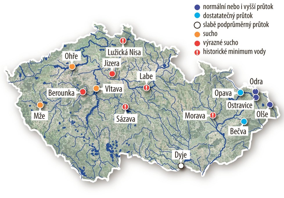 Zbytek Česka je vyprahlý jako troud.