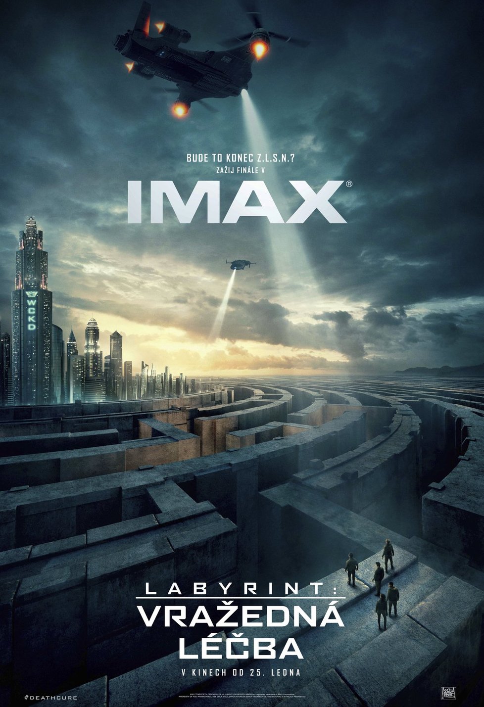 Filmová verze dobrodružné sci-fi série Labyrint končí v kinech dílem Vražedná léčba od 25. 1. 2018.