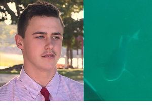 Student Lachlan Pye popsal, jak unikl u australského pobřeží žralokovi.