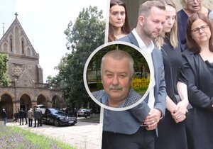 Na pohřeb Ladislava Potměšila dorazila i jeho dcera.