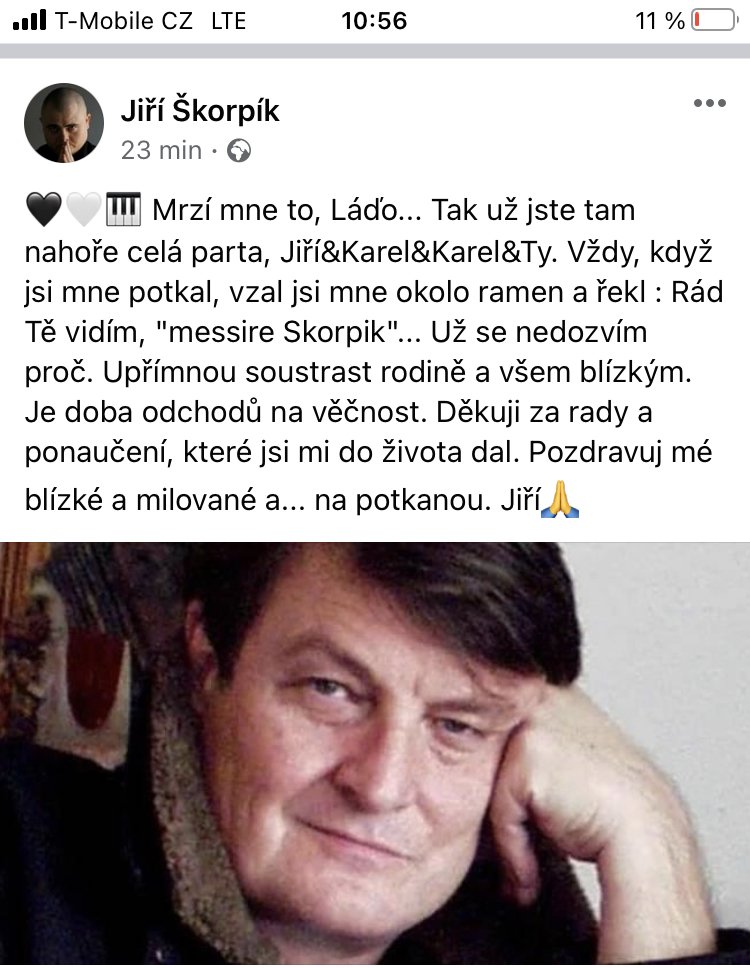 Jiří Škorpík vzpomíná na Štaidla