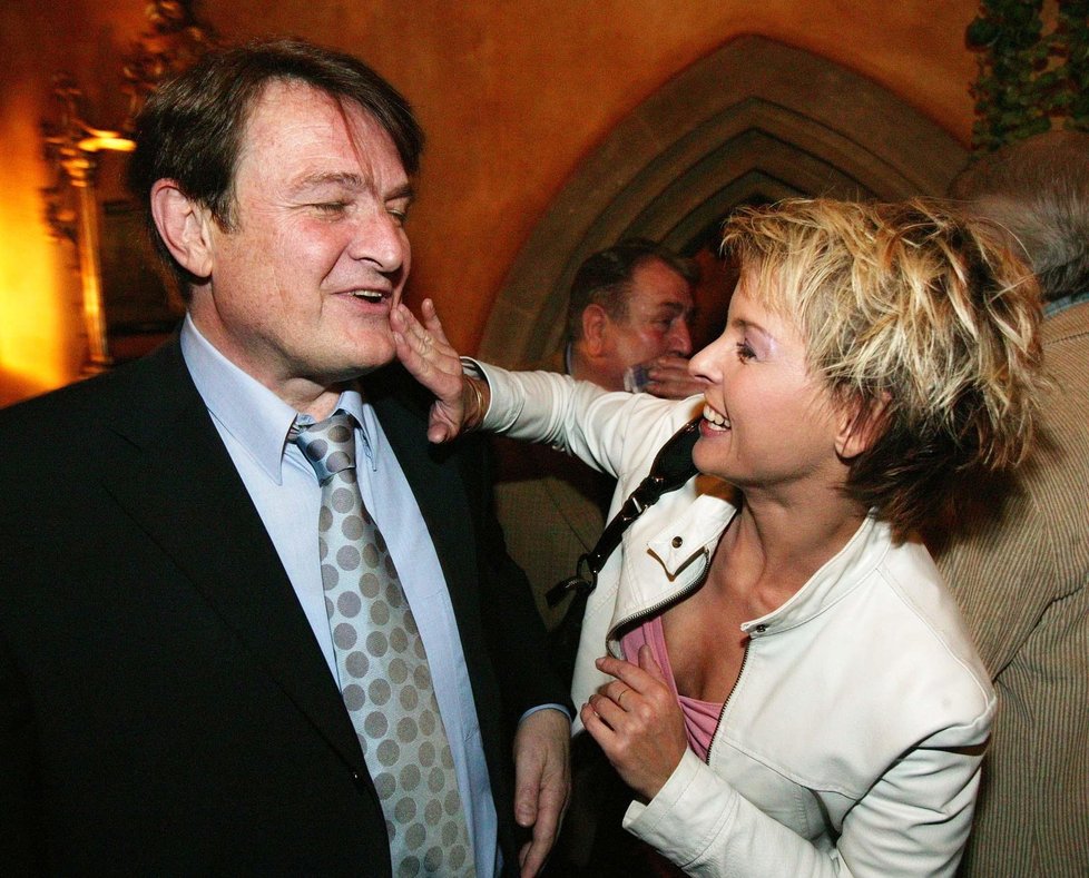 K šedesátinám Štaidlovi přála i jeho bývalá partnerka Iveta Bartošová.
