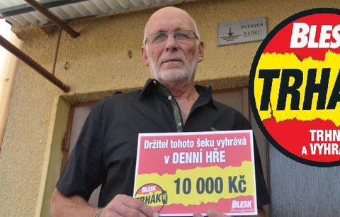 Ladislav Tůma (68) má z Trháku 10 tisíc: Výhra půjde na opravu domu