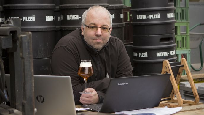 Spolumajitel pivovaru Raven Ladislav Vrtiš.