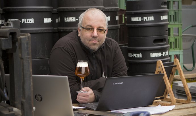 Spolumajitel pivovaru Raven Ladislav Vrtiš.