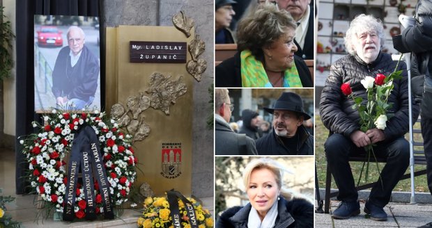 Jaké celebrity dorazily na pohřeb Ladislava Županiče?
