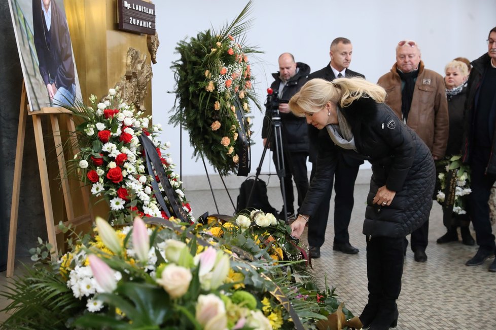 Pohřeb Ladislava Županiče - Kateřina Brožová